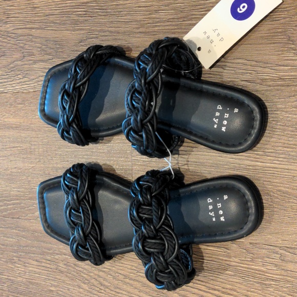 NWT! A New Day Women's Black Sandals - Picture 2 of 4